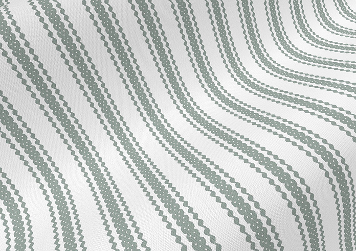 Lace Stripes, Sage - Twist&Fit Roman Blind - Image 4